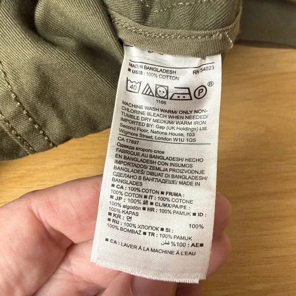 Banana Republic Olivia Palermo Jacket Women Olive Green Excellent Utility Cargo - Picture 10 of 13